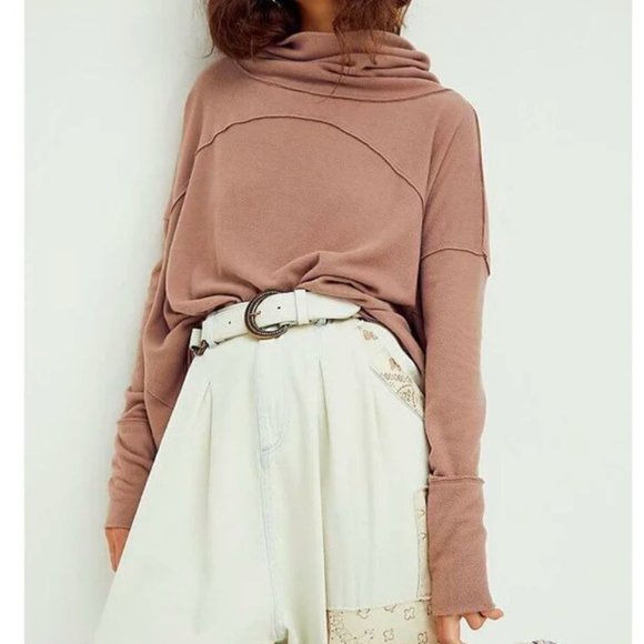 Free People Cozy Time Funnel Pullover - Picture 1 of 11